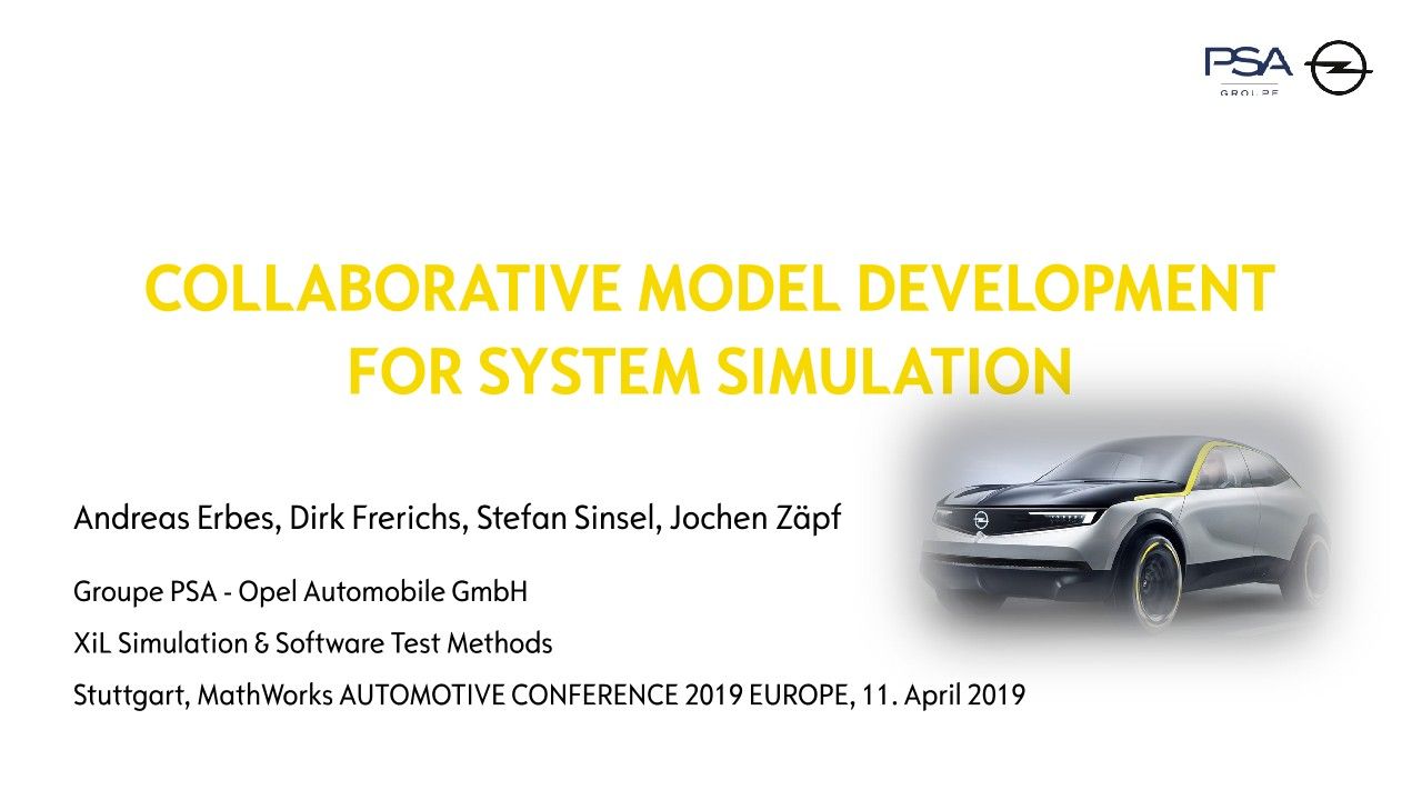 Collaborative Model Development for System Simulation